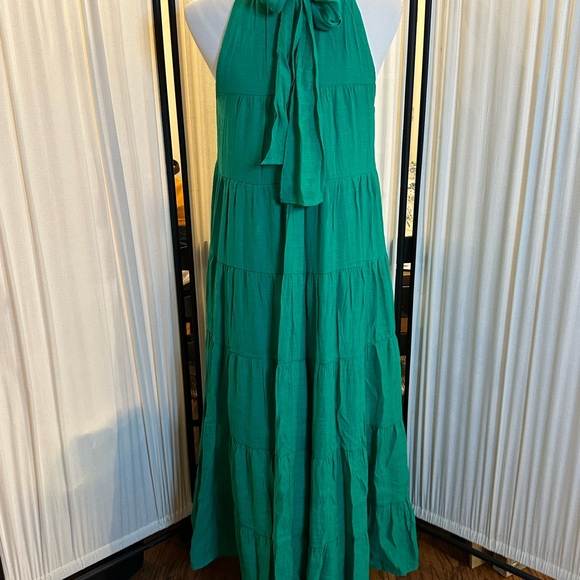 Entro Green Maxi Dress - Picture 3 of 4